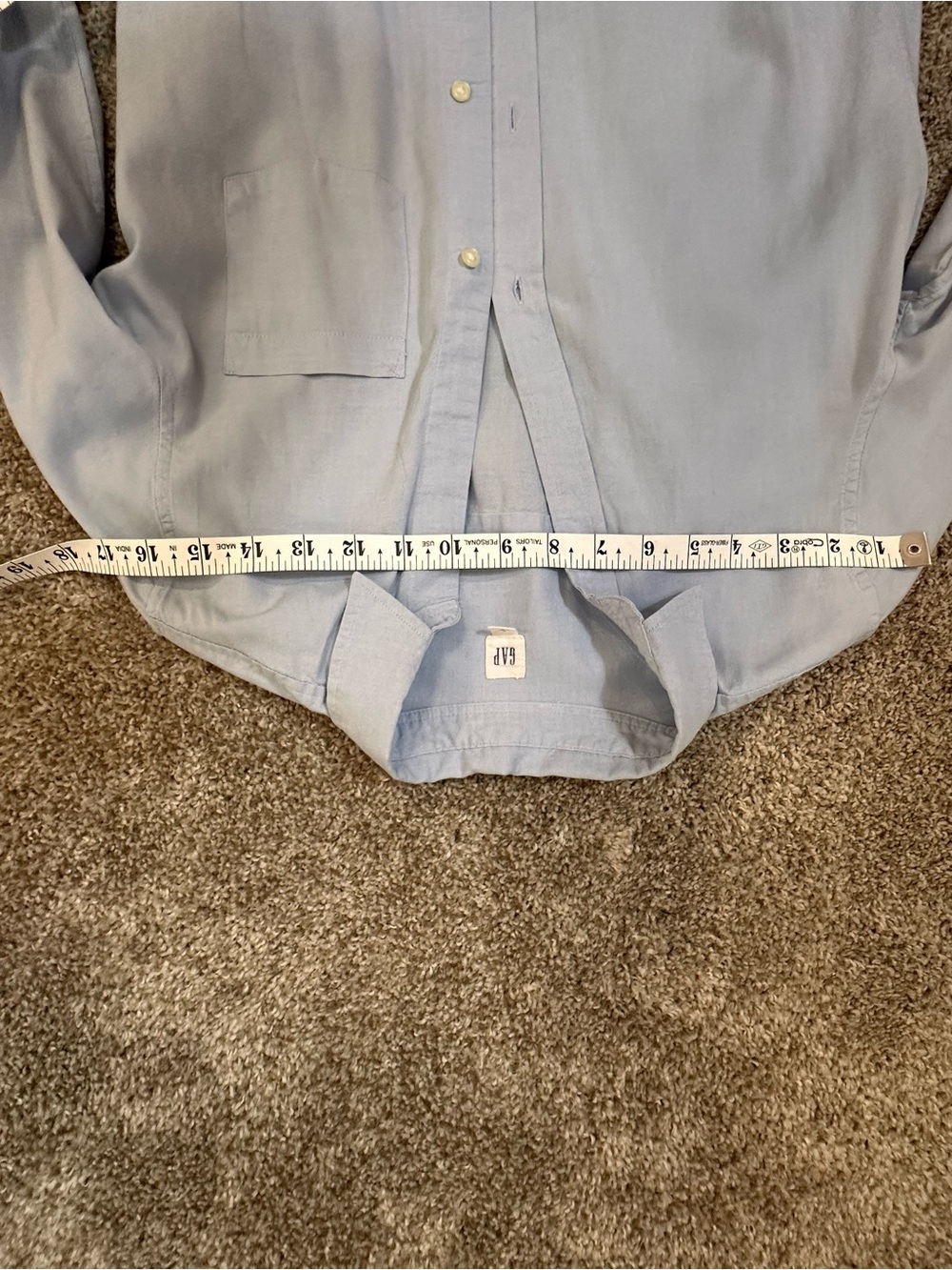GAP Light Blue Shirt with White Logo Tag - Picture 7 of 7